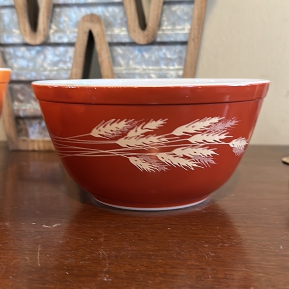 Pyrex | Kitchen | Pyrex Autumn Harvest Mixing Bowl Set Retro 97s Wheat ...